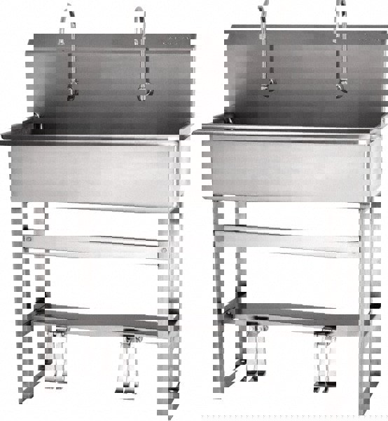 Hands-Free Hand Sink: 304 Stainless Steel